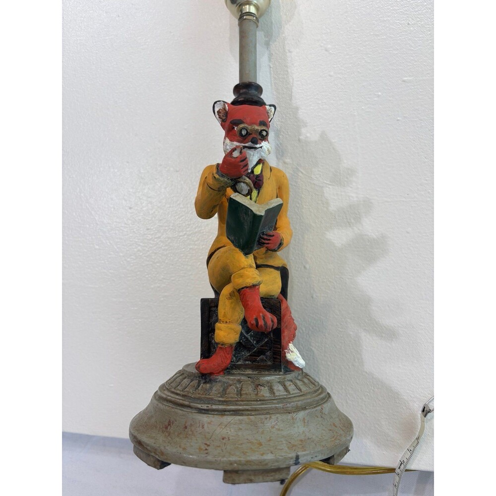 Vintage Berman Fox Lamp Hard to Find Works!